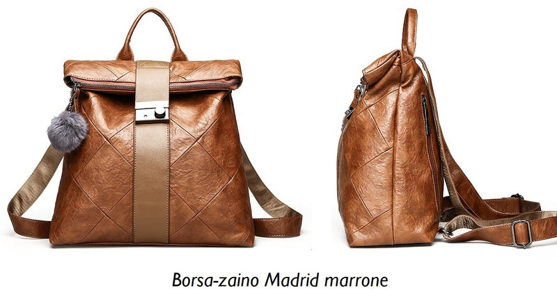Borsa-zaino Madrid - Marrone